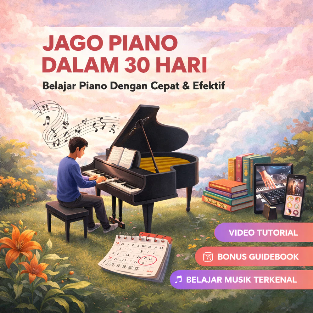 Course Jago Piano Dalam 30 Hari - Metode Efektif Kuasai Piano Dari Nol TERBUKTI!