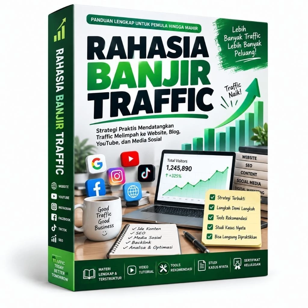 Metode Ampuh Banjir Traffic 2026 - Strategi Meledakkan Pengunjung Web, Marketplace & Media Sosial!