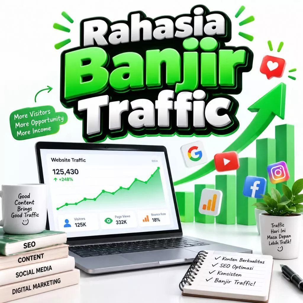 Metode Ampuh Banjir Traffic 2026 - Strategi Meledakkan Pengunjung Web, Marketplace & Media Sosial! - Image 2