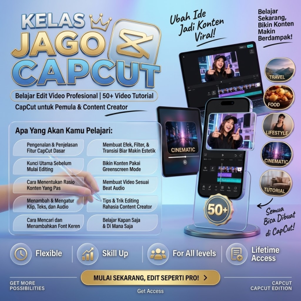 50+ Video Tutorial CapCut untuk Pemula & Content Creator